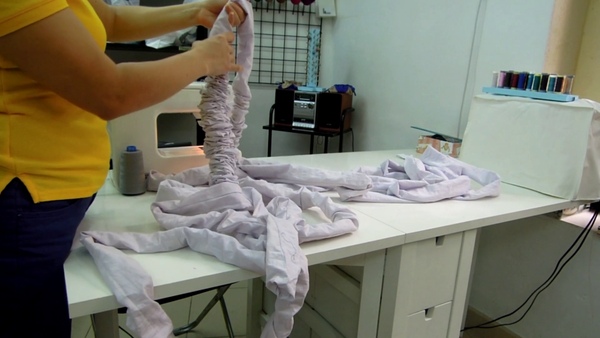 FABRICATION OF UNDERPANTS WITH A 25m LONG PENIS SHEATH EXTENSION, 2014